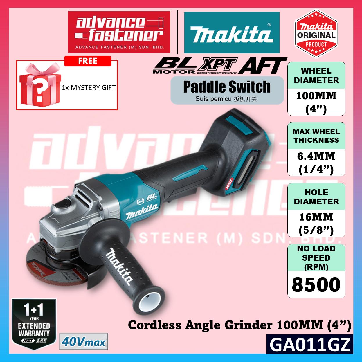 MAKITA GA011GM201 / GA011GD201 / GA011GZ 40V Cordless Angle Grinder 100MM ( 4" ) ( Paddle Switch )