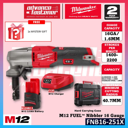 Milwaukee FNB16-401X / FNB16-0X M12 FUEL Nibbler 16 Gauge