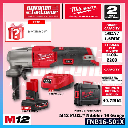 Milwaukee FNB16-401X / FNB16-0X M12 FUEL Nibbler 16 Gauge