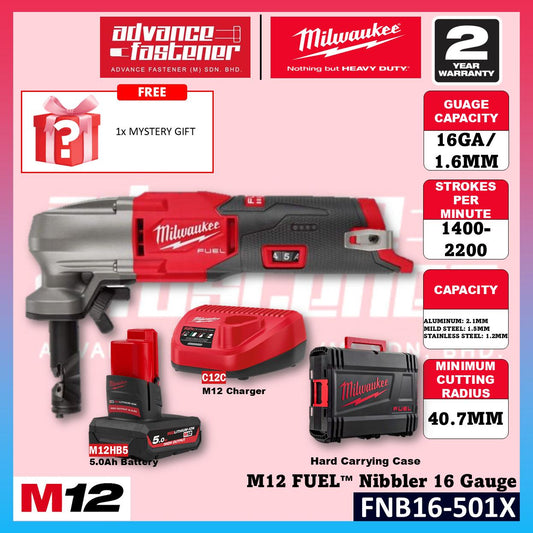 Milwaukee FNB16-401X / FNB16-0X M12 FUEL Nibbler 16 Gauge