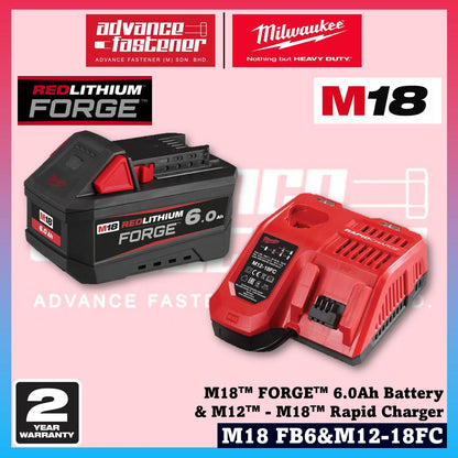 MILWAUKEE M18 Batteries & Charger 3.0Ah 5.0Ah 6.0Ah 8.0Ah 12.0Ah RED-LITHIUM-ION & FORGE Battery