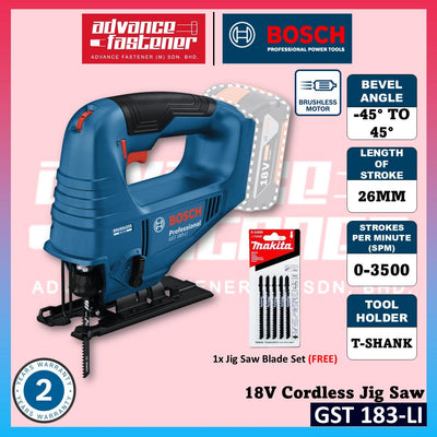 BOSCH GST 183-LI 18V Cordless Jigsaw