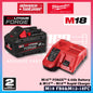 MILWAUKEE M18 Batteries & Charger 3.0Ah 5.0Ah 6.0Ah 8.0Ah 12.0Ah RED-LITHIUM-ION & FORGE Battery