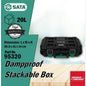 SATA 95327 20L/ 40L/ 65L Dampproof Trolley Stackable Box / Packout Organizer Tool Box (3 boxes) 【Ready Stock】