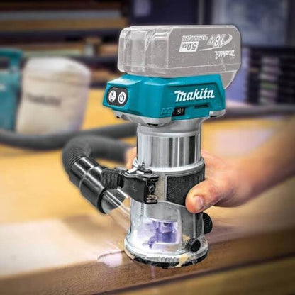 MAKITA 18V LXT Cordless Woodwork Combo ( DJV180Z Cordless Jig Saw + DRT50Z Cordless Trimmer Router + DVC750LZX3 Cordless Portable Vacuum Cleaner Wet & Dry )