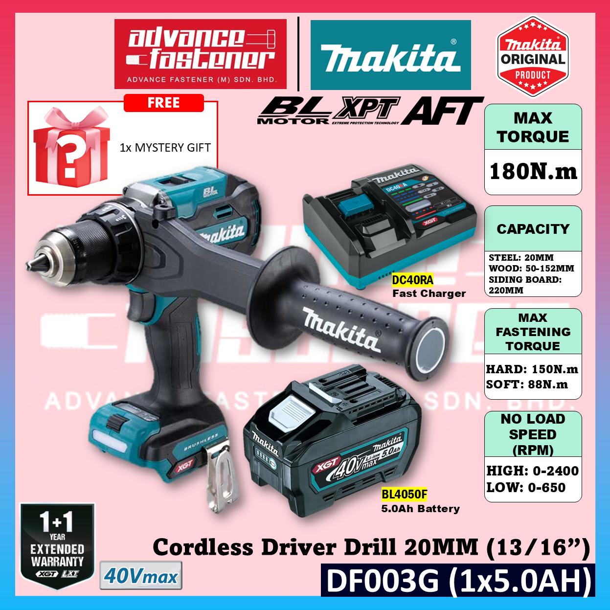 Makita HP003G / HP003GZ 40Vmax Cordless Hammer Driver Drill 20MM (13/16") (Brushless)