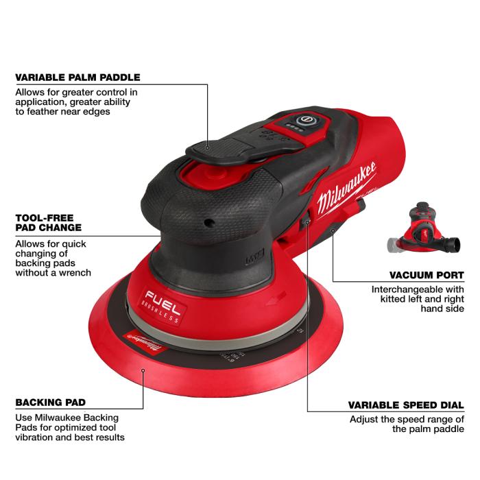 Milwaukee FROS50-401 / FROS50-0 M12 FUEL Random Orbital Sander 5MM