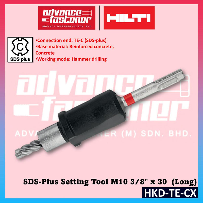 Hilti HKD-TE-CX M12 x 50 ∅15 / M10 3/8” x 30 Setting tool ( long )