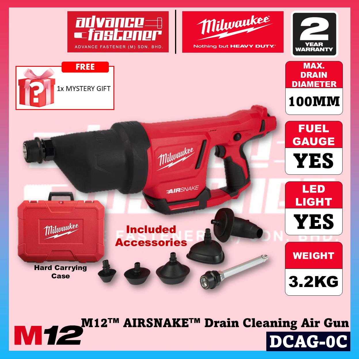 Milwaukee DCAG-251C / DCAG-0 M12 AIRSNAKE Drain Cleaning Air Gun