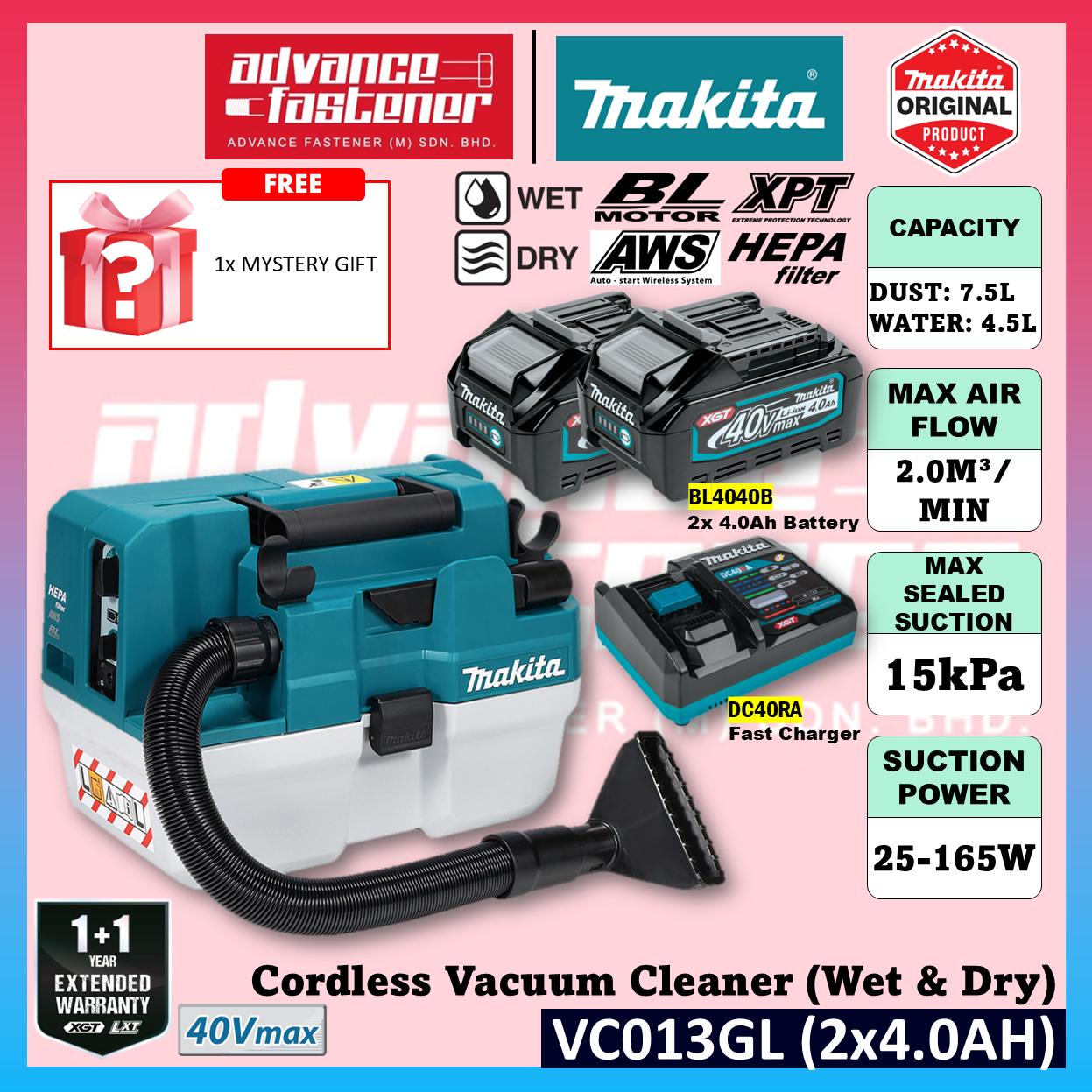 Makita VC013GL / VC013GLZ 40Vmax Cordless Vacuum Cleaner ( Wet & Dry )