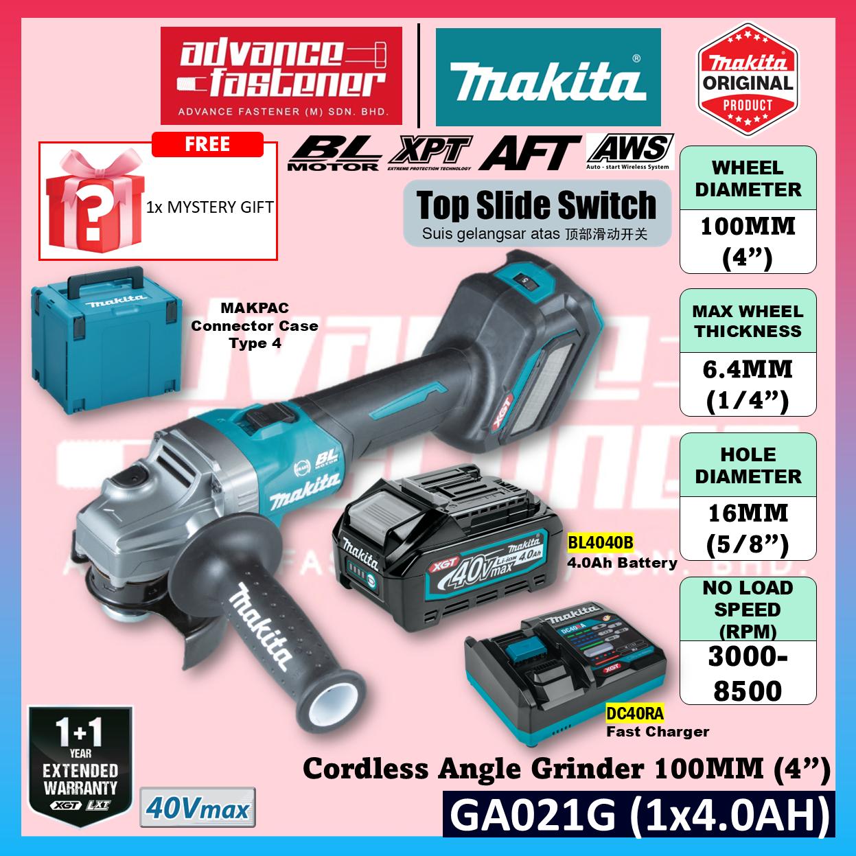 MAKITA GA013GM201/ GA013GD201 / GA013GZ 40Vmax Cordless Angle Grinder 125 mm (5") ( Paddle Switch )