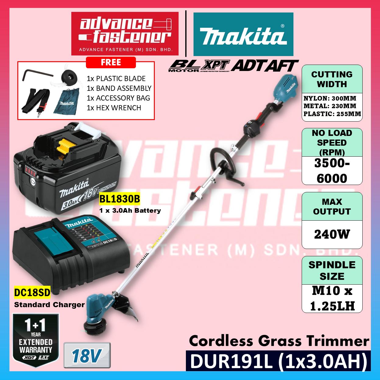 Makita 18V LXT Cordless OPE Combo ( DUR191 18V Brushless Grass Trimmer / DUH601 18V Brushless Hedge Trimmer 600MM (23-5/8") )