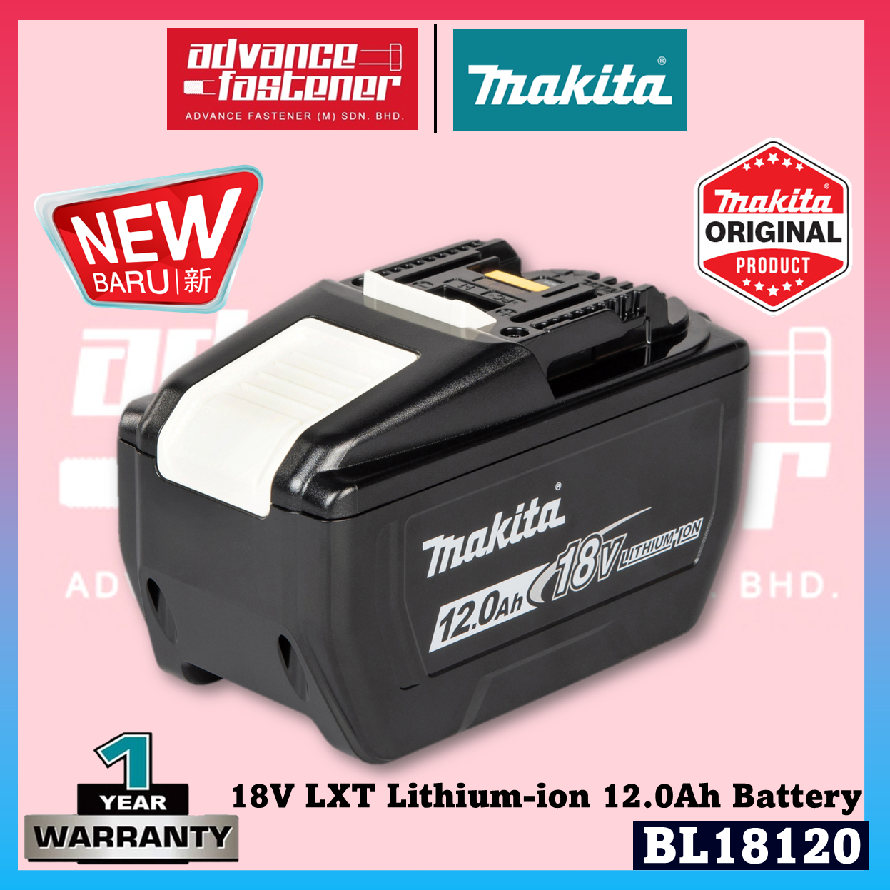 Makita 18V LXT Lithium-Ion Battery & Charger 2.0Ah–12.0Ah Original