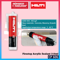 Hilti CP 606 Firestop Acrylic Sealant 310ml / 580ml ( Suitable material for Concrete, Masonry, Drywall, Steel )