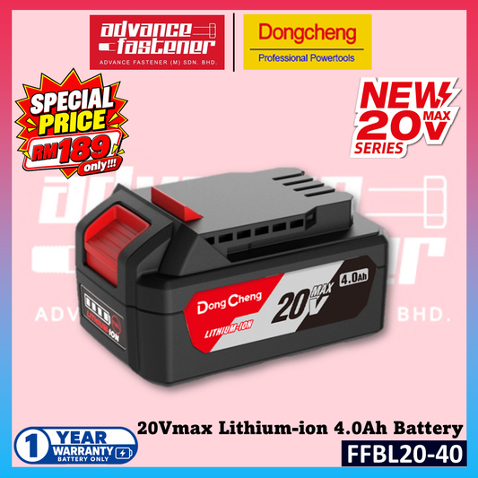 🔥SPECIAL OFFER🔥 DONG CHENG FFBL20-40 20V Max Lithium-Ion 4.0Ah Battery **Same as DCA use