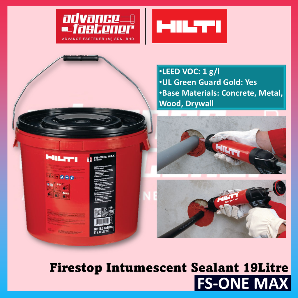HILTI FS-ONE MAX Firestop Intumescent Sealant 19Litre