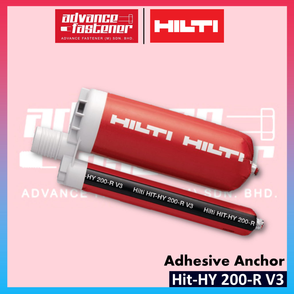 Hilti HIT-HY 200-R V3 / HIT-RE 500 V4 / HIT-RE 100 Epoxy Anchor / RE500 / RE100 / HY200