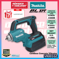 Makita VR001 / VR001GZ 40Vmax Cordless Concrete Vibrator