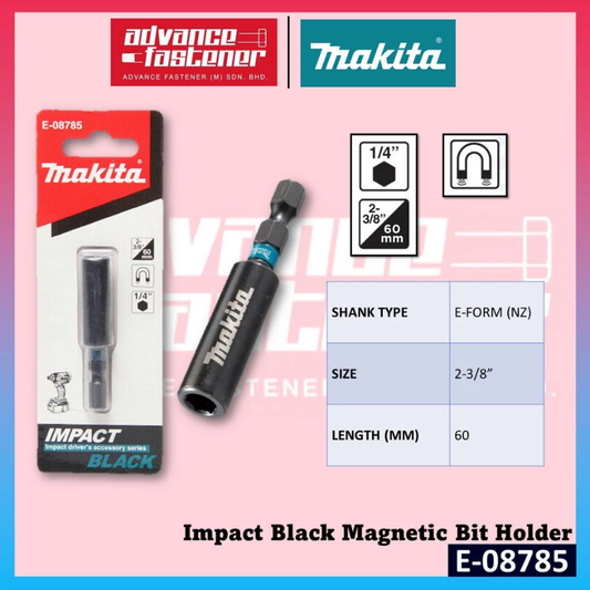 MAKITA Accessories E-08785 Impact Black Magnetic Bit Holder
