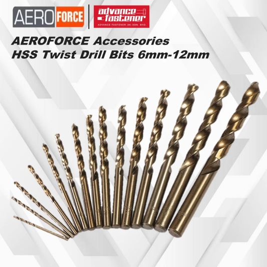 AEROFORCE HSS Twist Drill Bit 6.0MM -12.0MM ( 1 pcs )