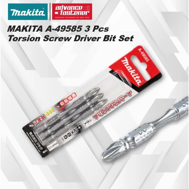 MAKITA A-49585 Torsion Screw Driver Bit Set 3 Pcs