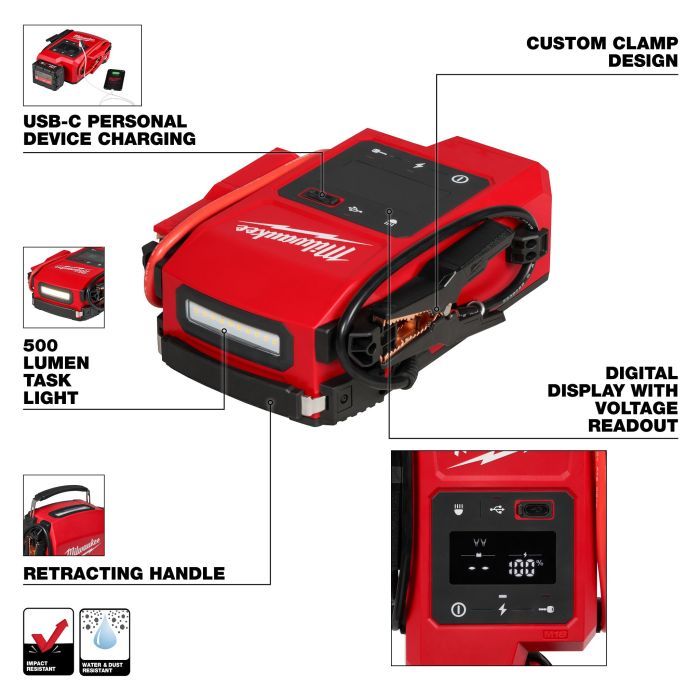 Milwaukee JS2000-501 / JS2000-0 M18 Jump Starter