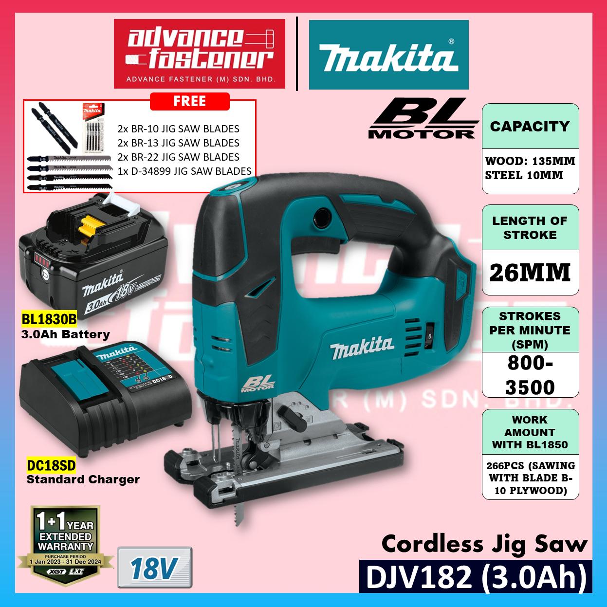 Makita DJV182RME / DJV182RFE / DJV182Z 18V Cordless Jig Saw