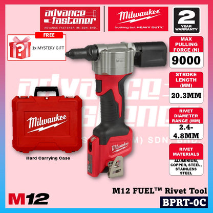 Ready Stock | Original Milwaukee BPRT-201C / BPRT-0C M12 Rivet Tool
