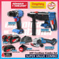 DONG CHENG 20V Brushless Combo ( DCZC02-26 20V Brushless Rotary Hammer 26mm / DCJZ2060i 20V Brushless Hammer Drill 13MM / DCPL208 20V Brushless Impact Driver / DCSM03-100 20V Brushless Angle Grinder 100MM 4" )