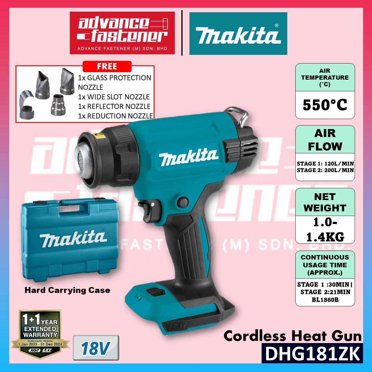 Makita DHG181 / DHG181ZK 18V Cordless Heat Gun