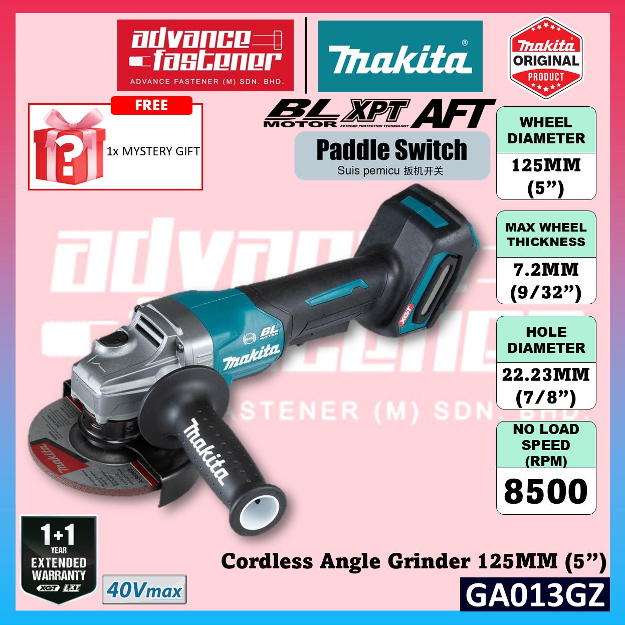 MAKITA GA013GM201/ GA013GD201 / GA013GZ 40Vmax Cordless Angle Grinder 125 mm (5") ( Paddle Switch )