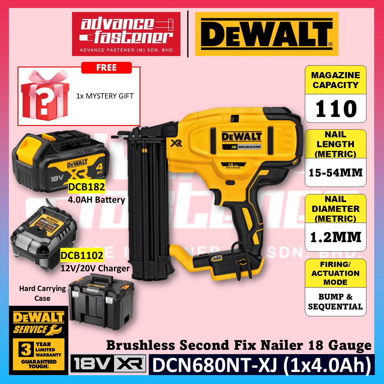 DeWalt DCN680NT-XJ 18V XR Brushless Second Fix Nailer 18 Gauge