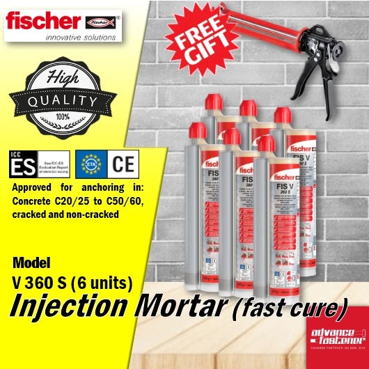 FISCHER FIS V 360 S Epoxy Injection Mortar (Fast Cure)