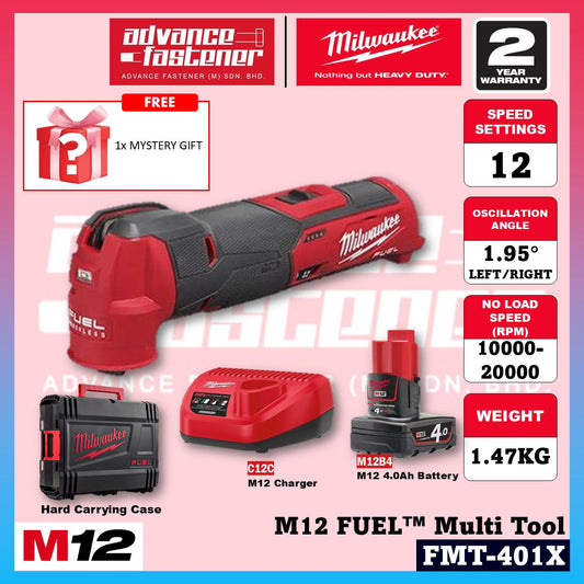 Milwaukee FMT-401X / FMT-0X M12 FUEL Oscillating Multi Tool