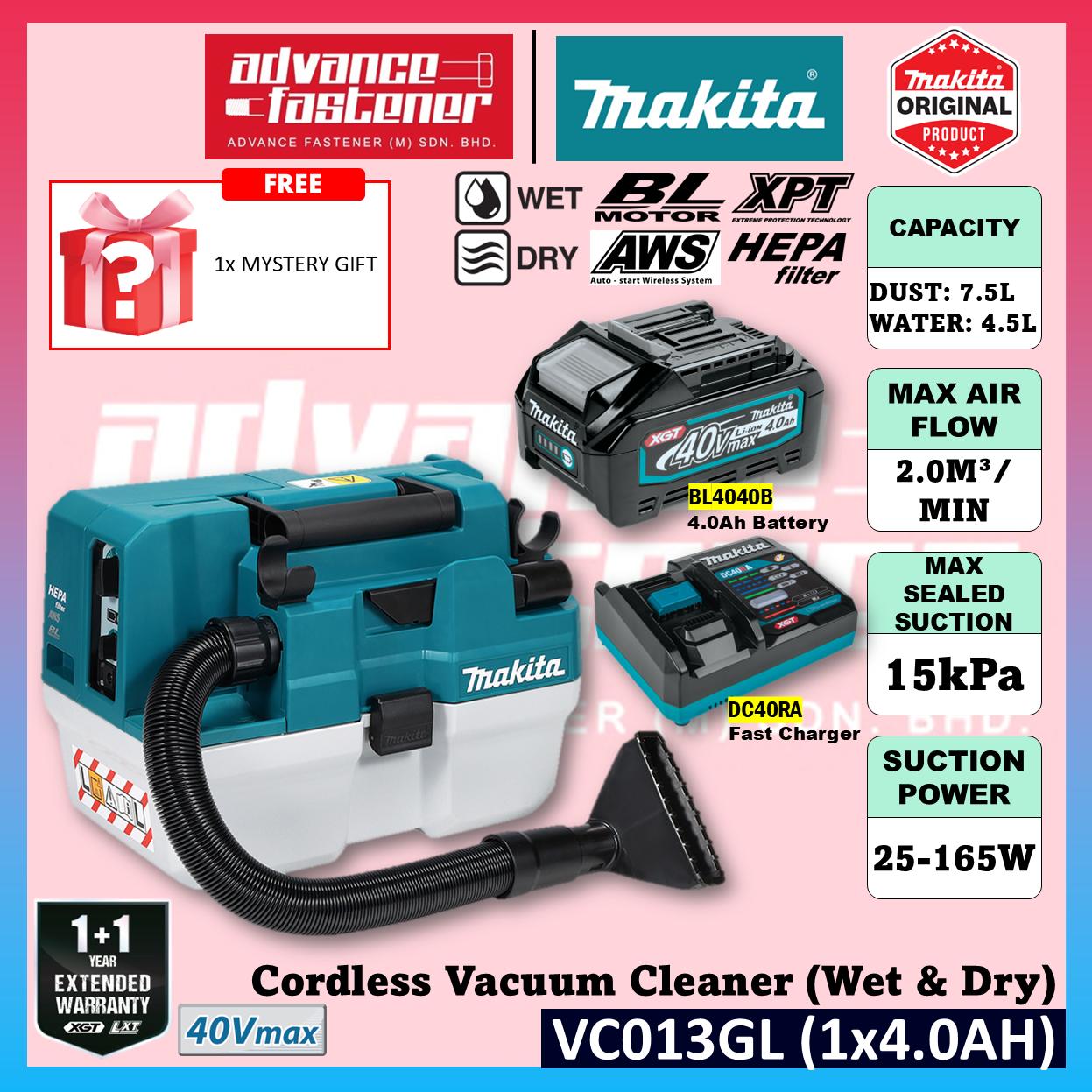Makita VC013GL / VC013GLZ 40Vmax Cordless Vacuum Cleaner ( Wet & Dry )