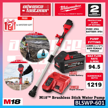 Milwaukee BLSWP-121 / BLSWP-0 M18 Brushless Stick Water Pump