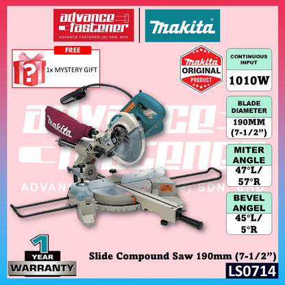 Makita LS0714 Corded Slide Compound Saw 190MM (7-1/2")