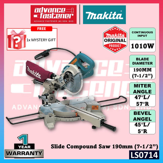 Makita LS0714 Corded Slide Compound Saw 190MM (7-1/2")