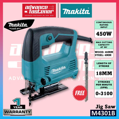 MAKITA MT Series M4301B Corded Jig Saw