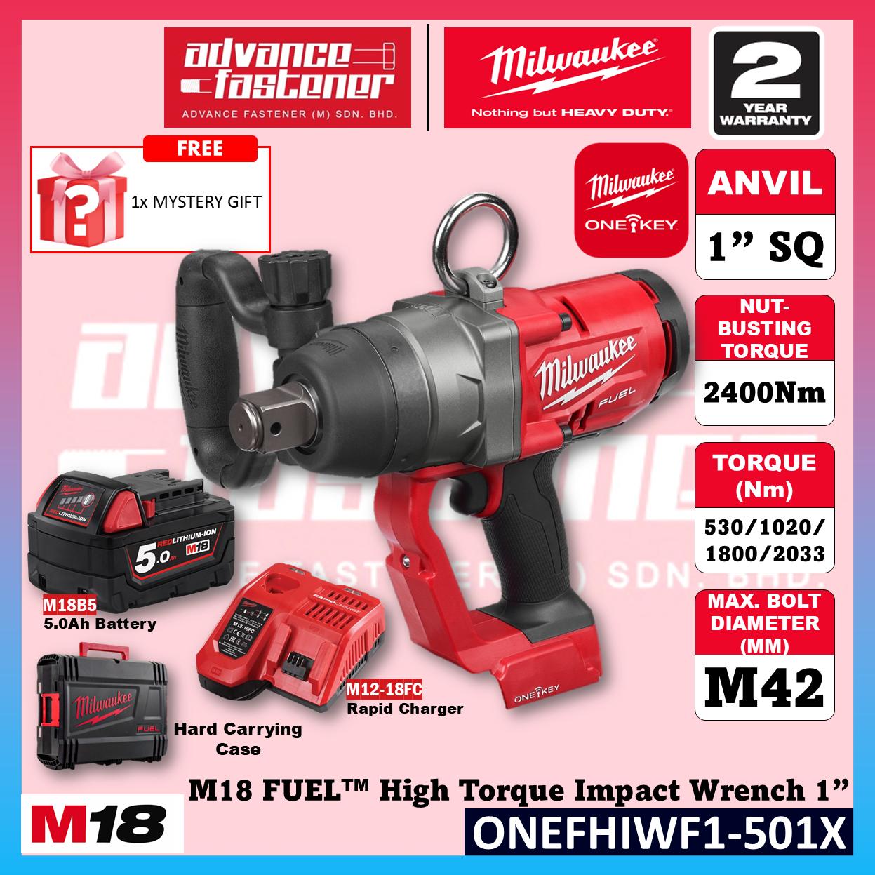 Milwaukee ONEFHIWF1-0X0 M18 FUEL High Torque Impact Wrench 1" 2400Nm ( ONE-KEY )