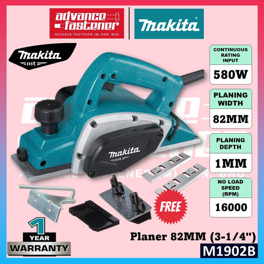 MAKITA MT Series M1902B Planer 82MM (3-1/4") Blade Tools