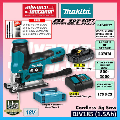 Makita DJV185 / DJV185Z 18V Cordless Jig Saw