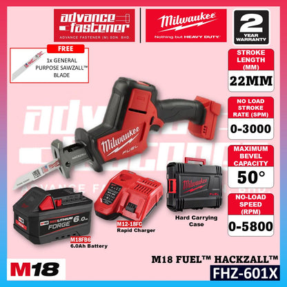 Milwaukee FHZ-501X / FHZ-0 M18 FUEL HACKZALL / Reciprocating Saw