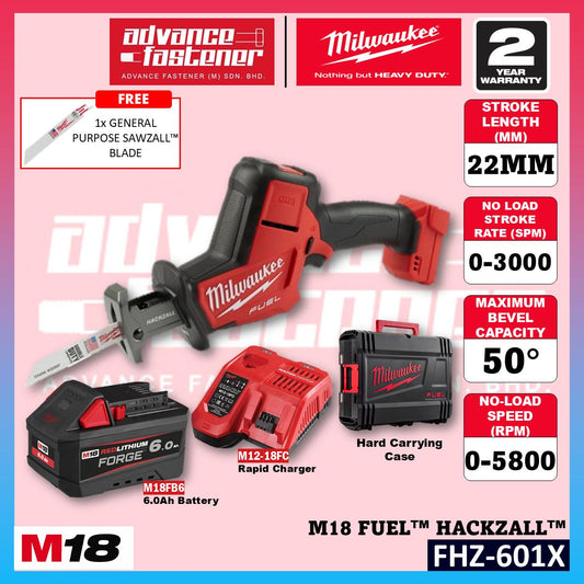 Milwaukee FHZ-501X / FHZ-0 M18 FUEL HACKZALL / Reciprocating Saw