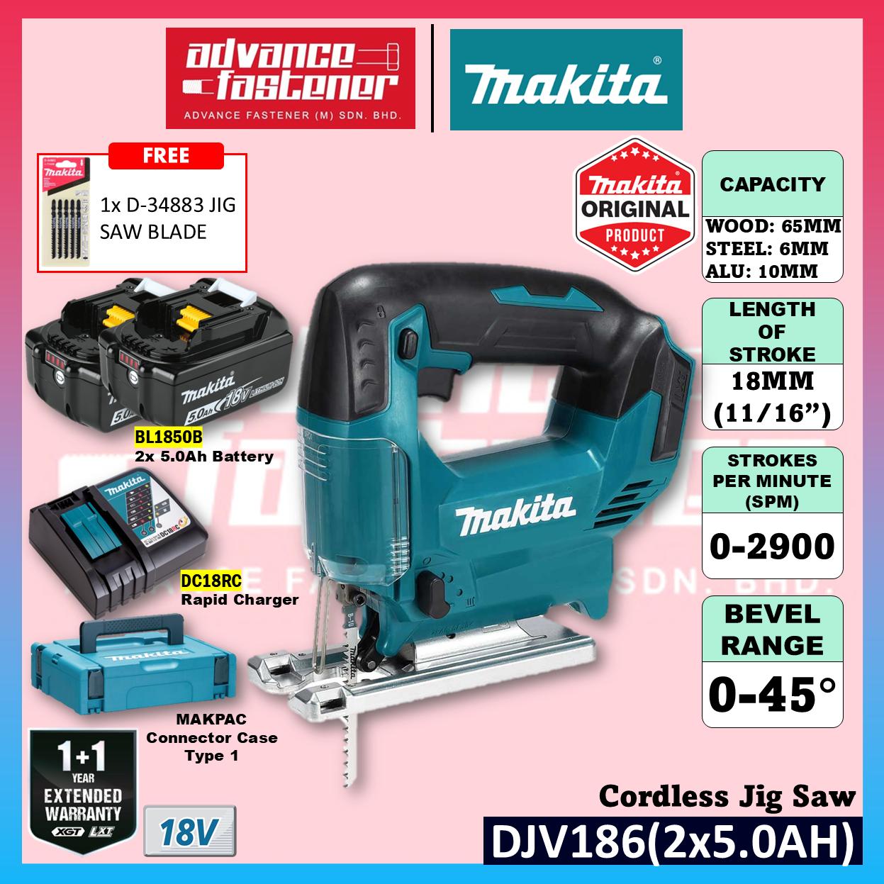 Makita DJV186 / DJV186Z 18V Cordless Jig Saw