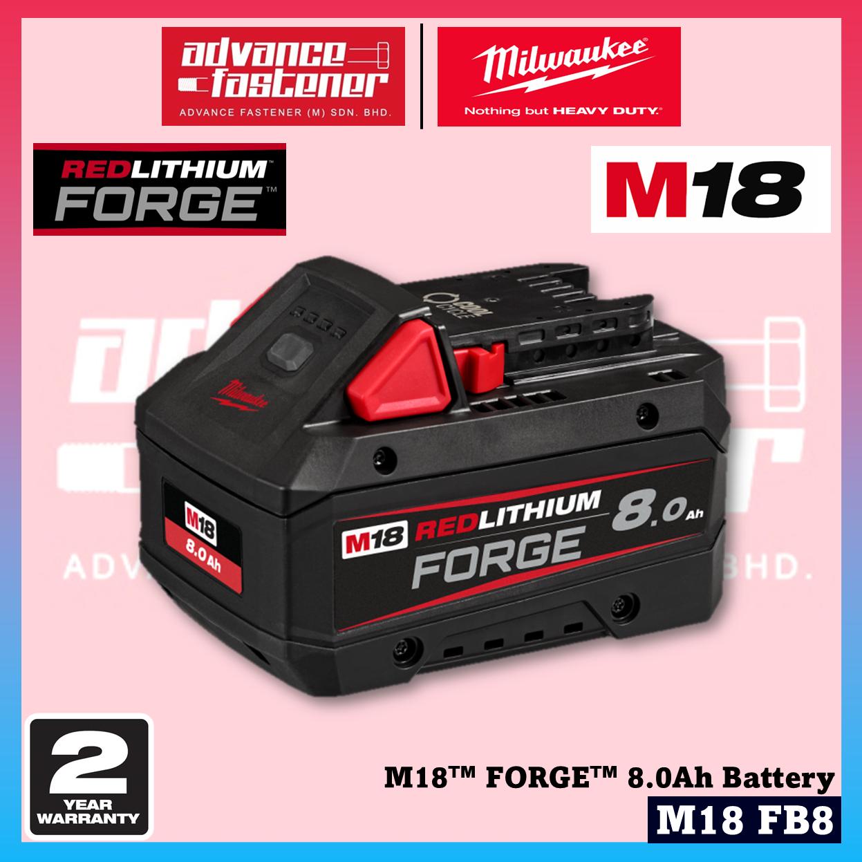 MILWAUKEE M18 Batteries & Charger 3.0Ah 5.0Ah 6.0Ah 8.0Ah 12.0Ah RED-LITHIUM-ION & FORGE Battery