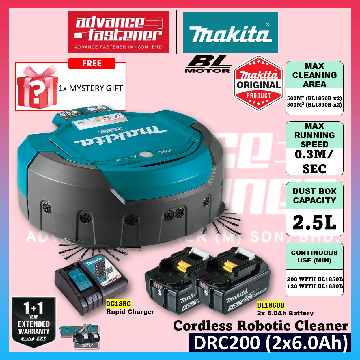 Makita DRC200 / DRC200Z 18V x2 Cordless Robotic Cleaner