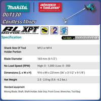 MAKITA DUT130RFE / DUT130Z Cordless Mixer