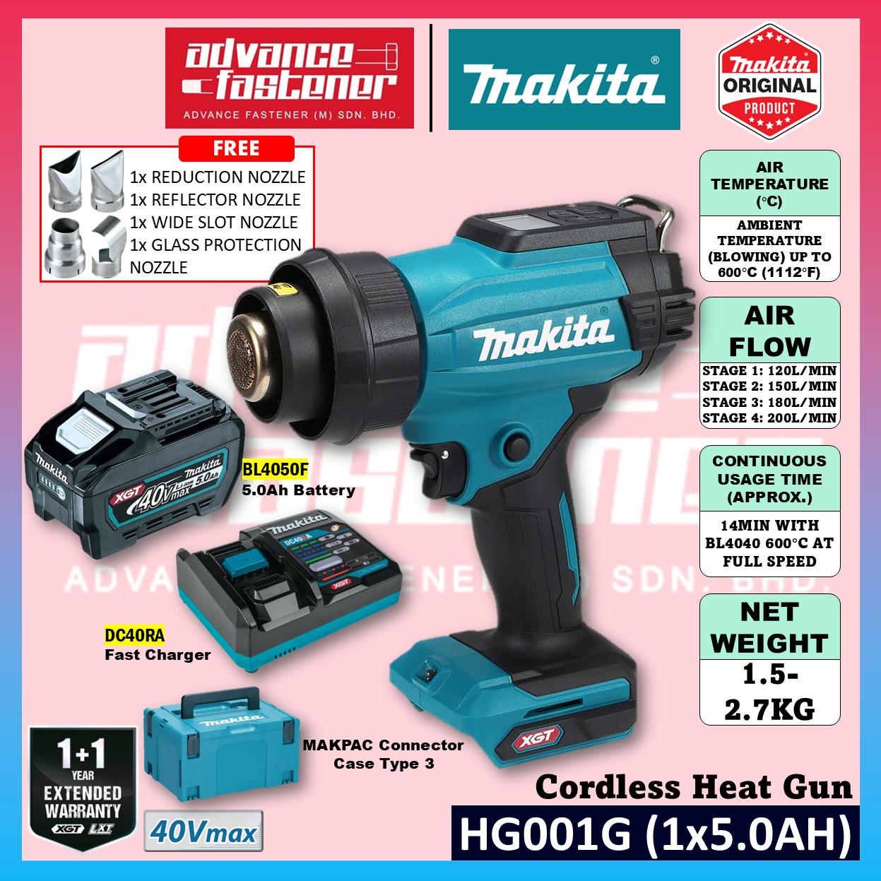 MAKITA HG001GZ02 40Vmax Cordless Heat Gun 600°C