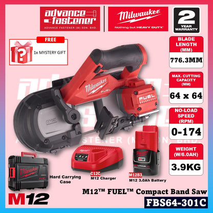 Milwaukee FBS64-601C / FBS64-0C M12 FUEL Compact Band Saw